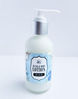 hand and body lotion, beach scented, 4 ounces.