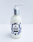 hand and body lotion, lavender scented, 4 ounces.