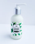 hand and body lotion, spearmint scented, 4 ounces.