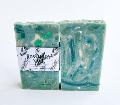 Handcrafted Natural Bar Soap--Herbal Collection