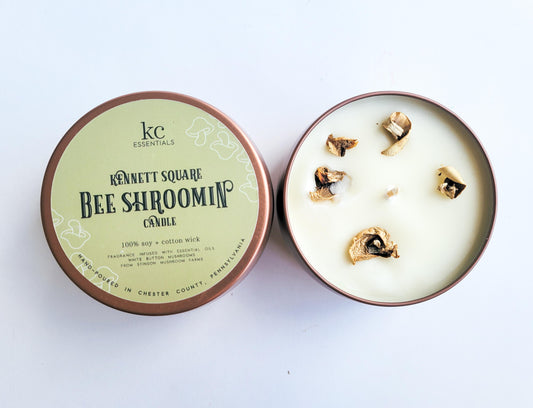 Kennett Square Bee Shroomin' Soy Wax Candle