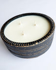 3-wick Ceramic Candle- Cream or Black