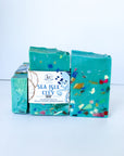 handcrafted bars of soap with different beach town names of delaware, new jersey, and maryland beaches. made with all natural ingredients