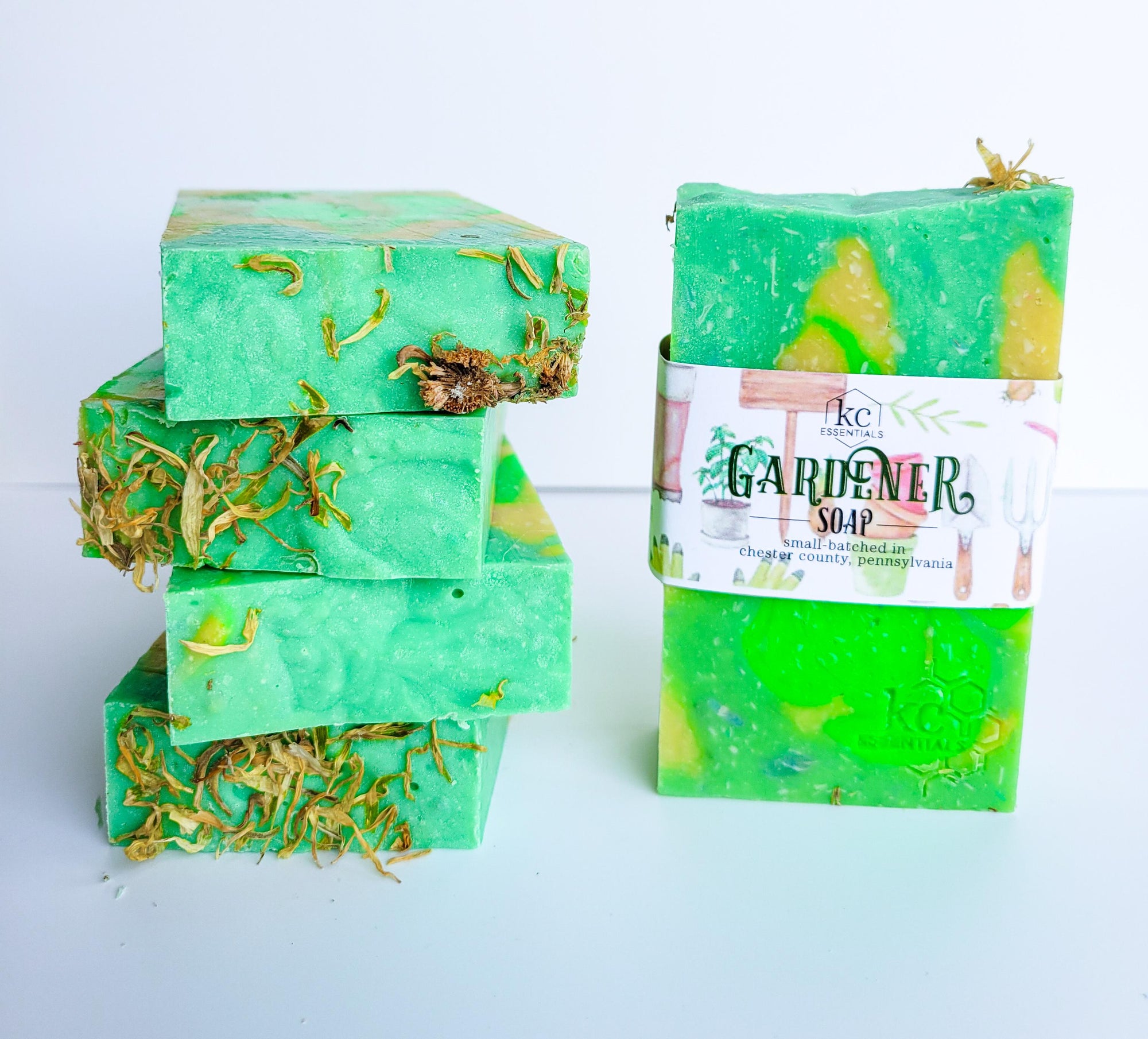 all-natural, handcrafted gardener soap bar, 5.5 ounces.