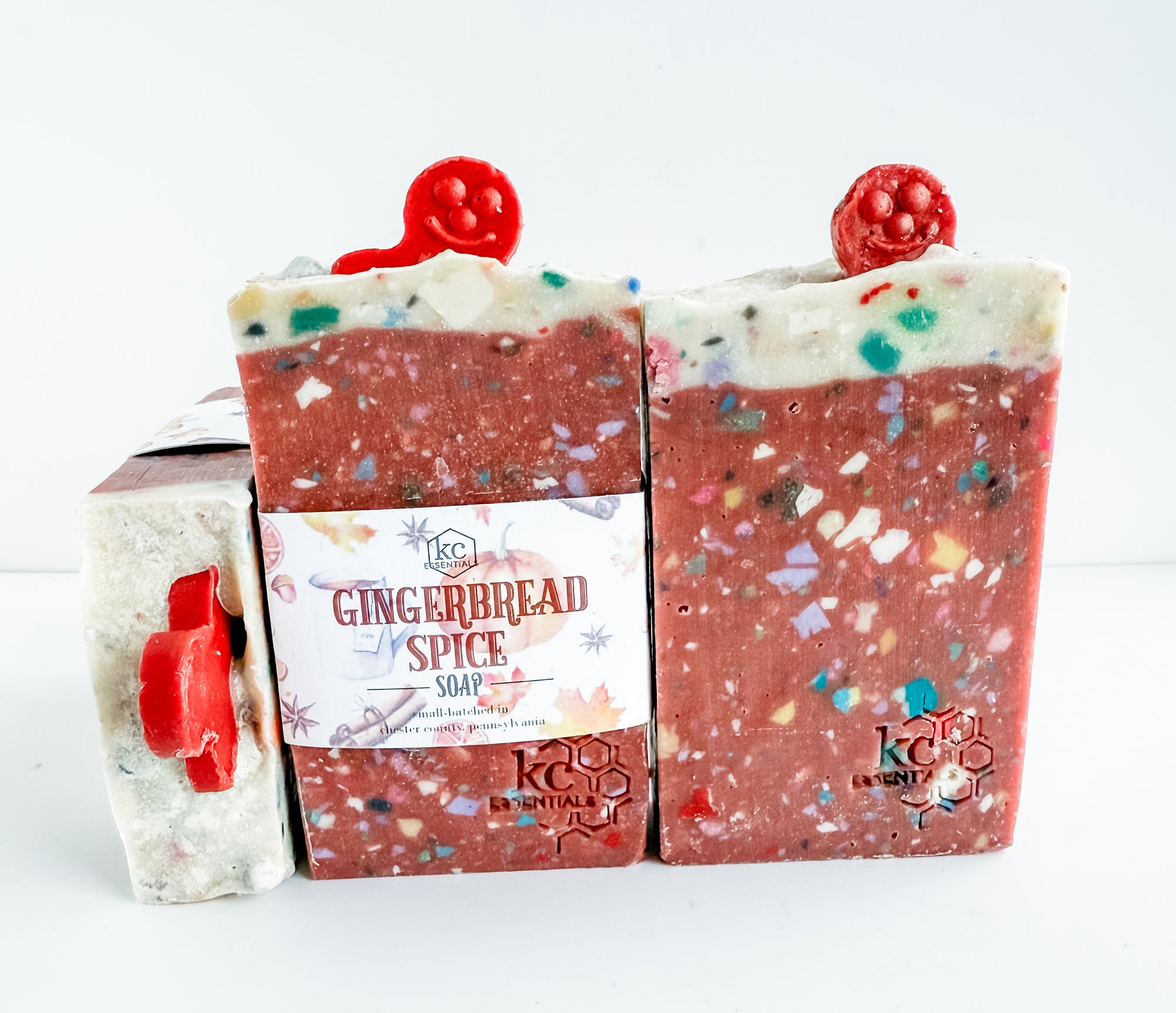 Gingerbread spice soap, handcrafted soap bar, all natural ingredients, christmas soap, christmas scent, holiday skincare, winter