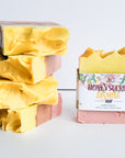 All natural, handcrafted bar soap, honeysuckle jasmine scented bar soap