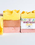 Honeysuckle Jasmine bar soap, handcrafted all-natural bar soap, floral soap