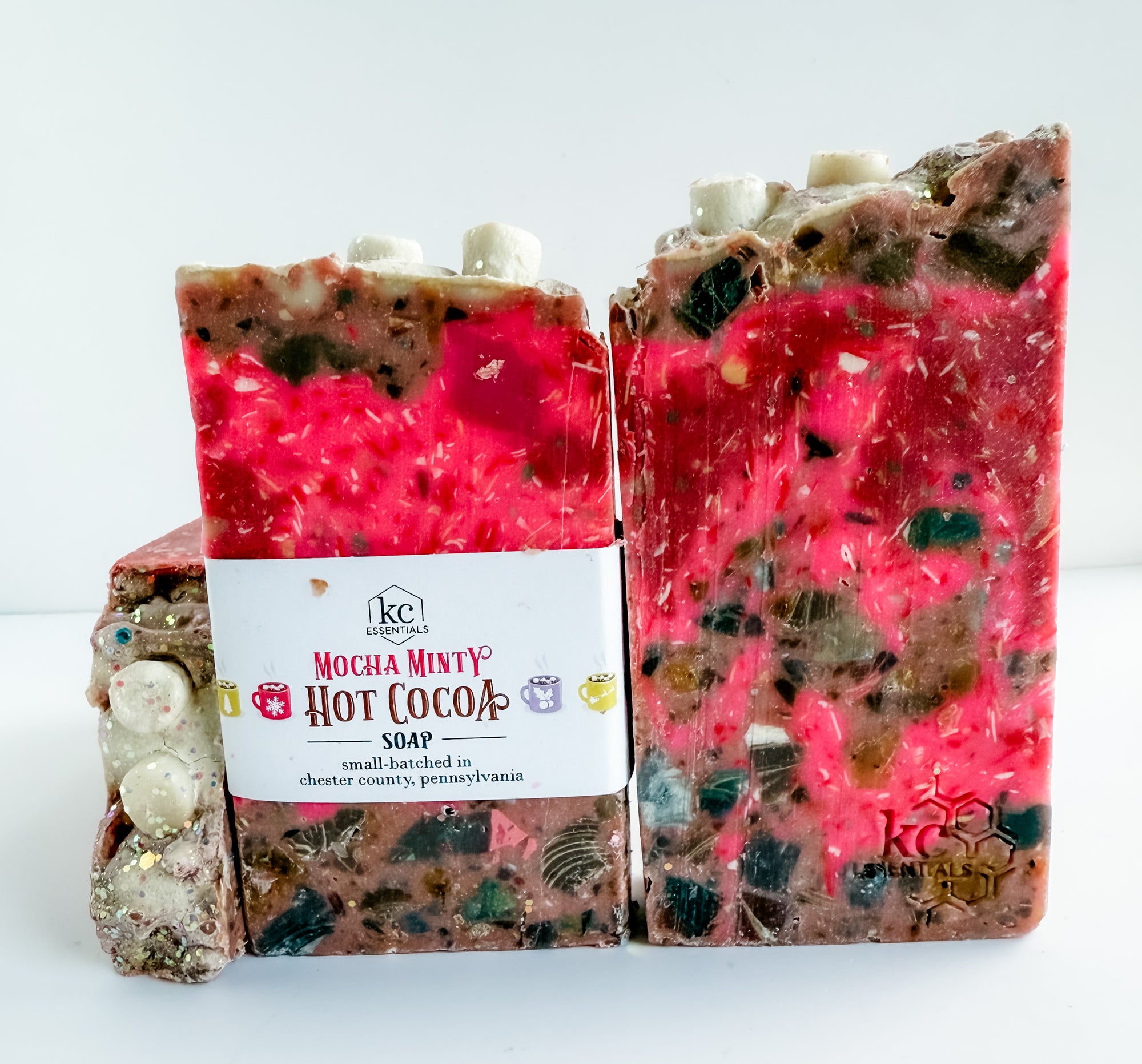 Hot Cocoa Soap, handcrafted soap bar, handmade soap, all natural ingredients, christmas soap, winter, holiday