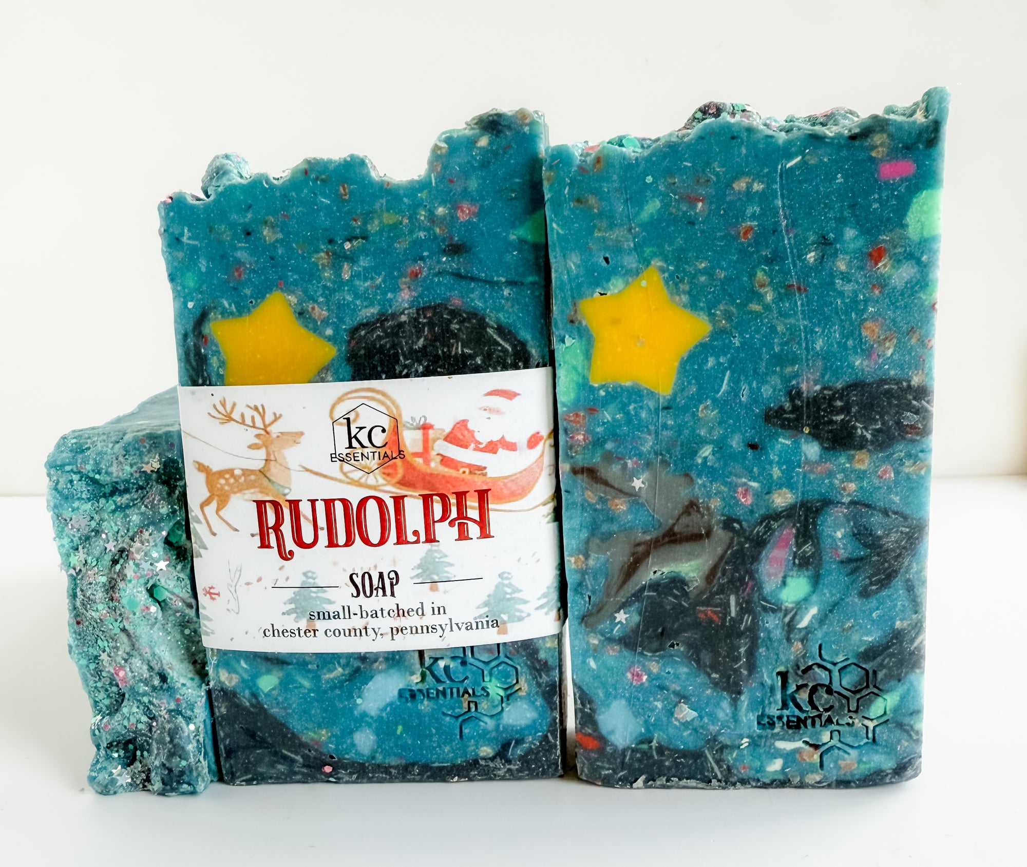 Christmas soap, rudolph soap, reindeer, soap, soap bar, bar of soap, all natural, handmade, handcrafted soap bar, winter, christmas, holiday, christmas scented soap