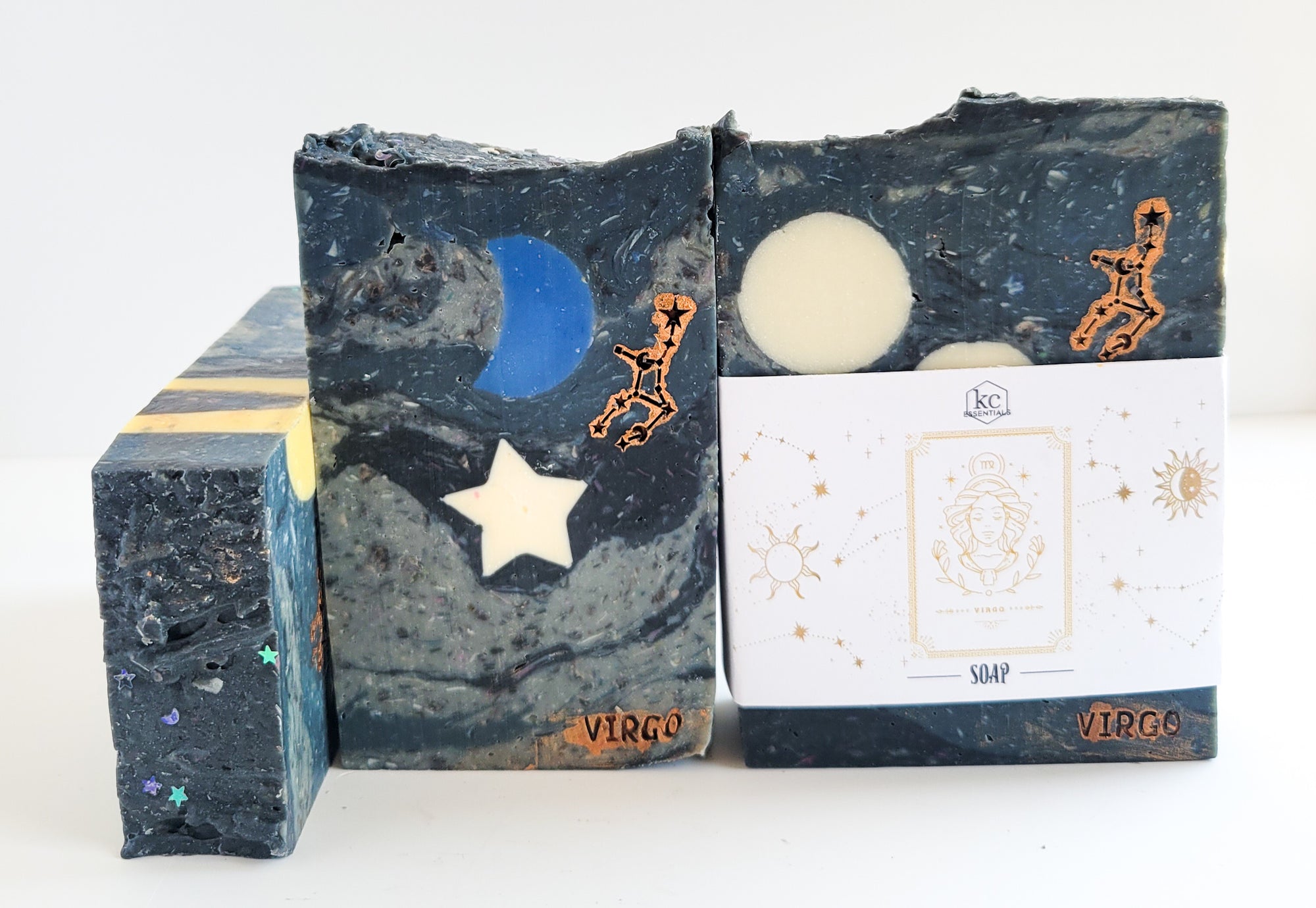 Virgo handcrafted bar soap, all-natural handmade bar soap, zodiac sign Virgo bar soap, horoscope bar soap