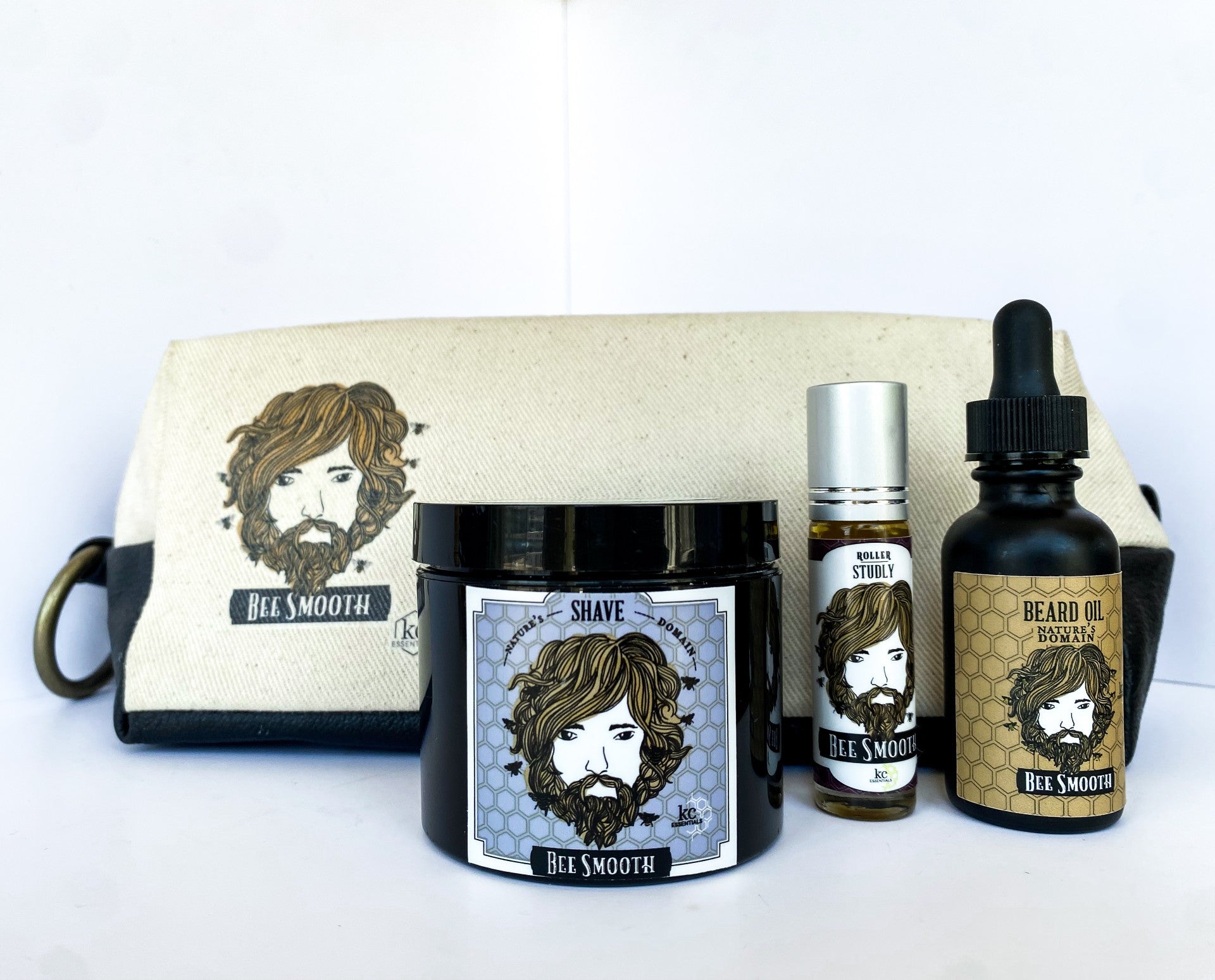 Men's skincare products.  Our specialty curated collection is composed of Shave Soap, Studly Roller, and Beard Oil. 