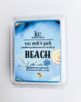 Beach wax melt, includes 6 pieces of wax.