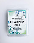 Eucalyptus mint wax melt, includes 6 wax pieces.