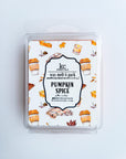 Pumpkin spice wax melt, includes 6 pieces of wax.